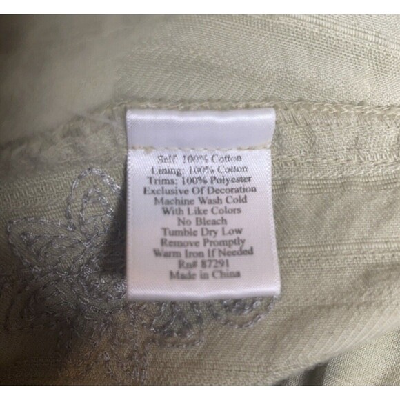 Johnny Was Embroidery Cotton Blazer Sz M - Picture 9 of 9